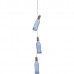 Tall blue glass bottle hanging Ornament Tall blue glass bottle hanging Ornament
